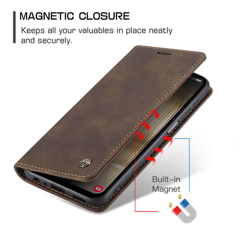 CaseMe Samsung Galaxy A25 Wallet Suede Leather Case - Image 8