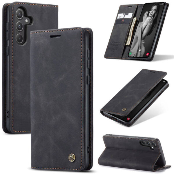 CaseMe Samsung Galaxy A55 Wallet Suede Leather Case