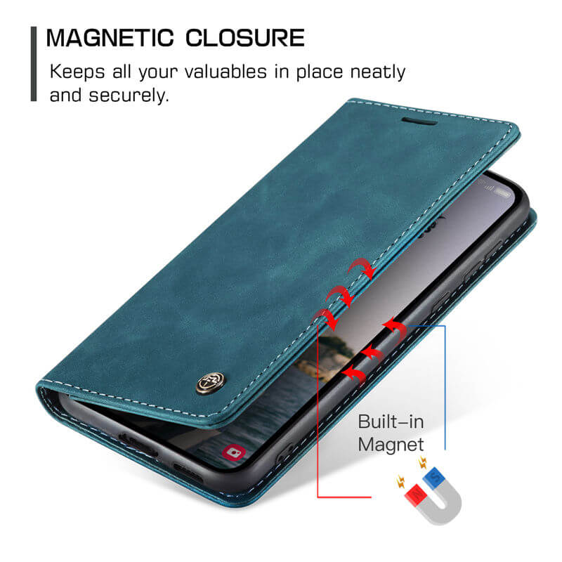 CaseMe Samsung Galaxy A55 Wallet Suede Leather Case - Image 8