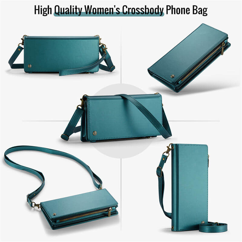 CaseMe 4.0-6.7 inch Universal Wallet Crossbody Bag Phone Case with Lanyard - Image 7