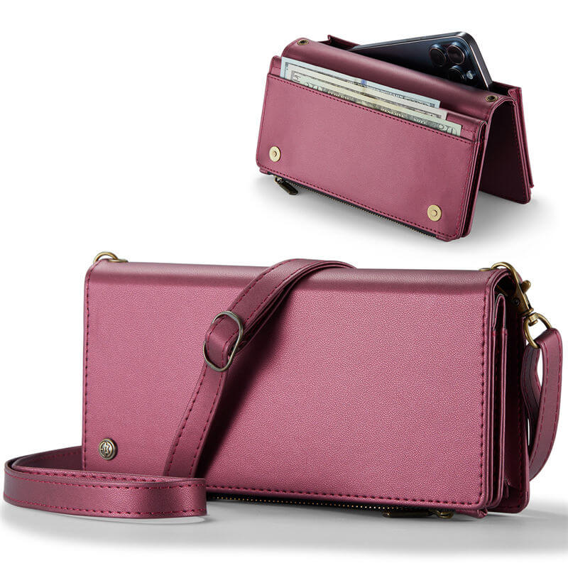 CaseMe 4.0-6.7 inch Universal Wallet Crossbody Bag Phone Case with Lanyard - Image 10