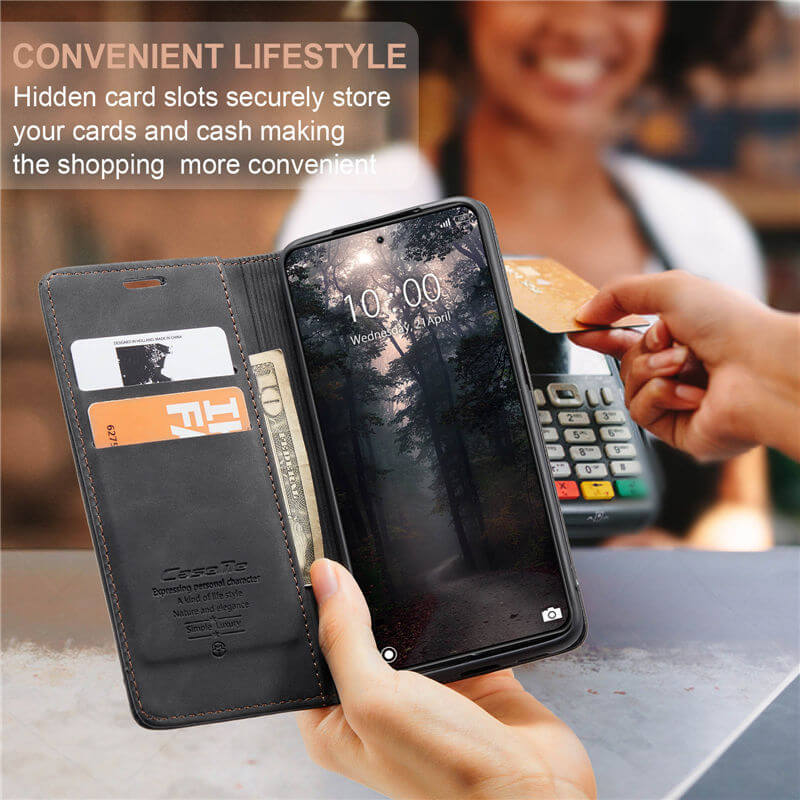 CaseMe Xiaomi 14 Wallet Suede Leather Case - Image 7
