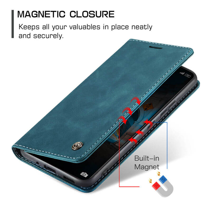 CaseMe Xiaomi 14 Wallet Suede Leather Case - Image 8