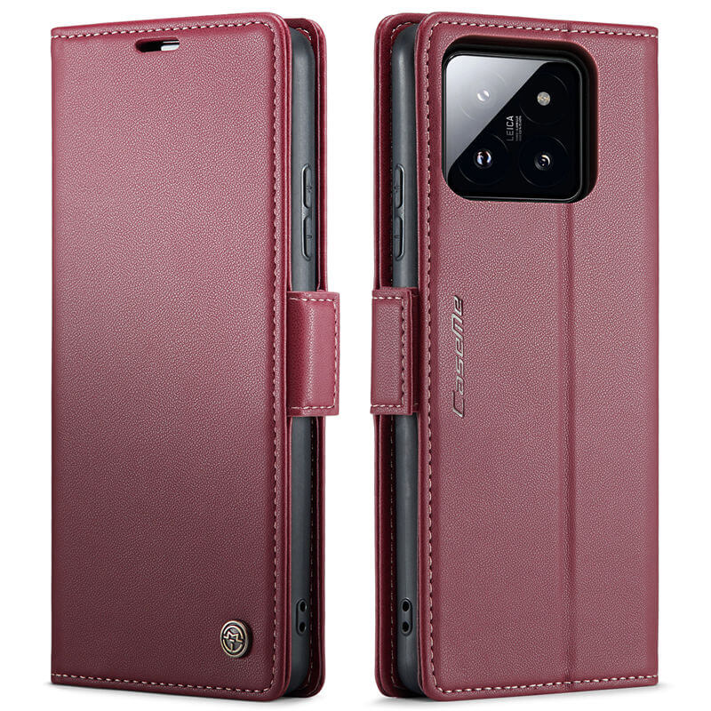 CaseMe Xiaomi 14 Wallet RFID Blocking Magnetic Buckle Case - Image 12