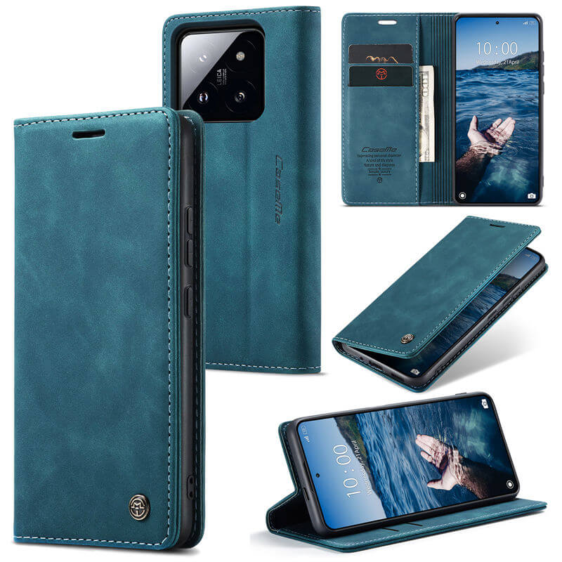 CaseMe Xiaomi 14 Pro Wallet Suede Leather Case