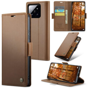 CaseMe Xiaomi 14 Pro Wallet RFID Blocking Magnetic Buckle Case