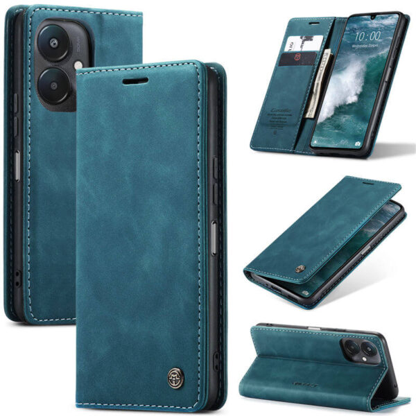 CaseMe Xiaomi Redmi 13C Wallet Suede Leather Case