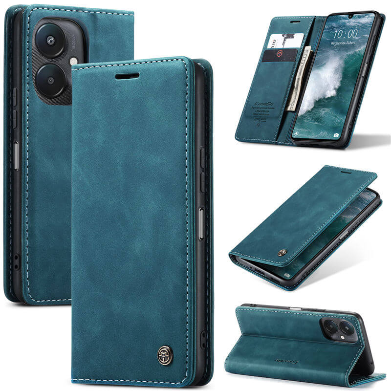 CaseMe Xiaomi Redmi 13C Wallet Suede Leather Case