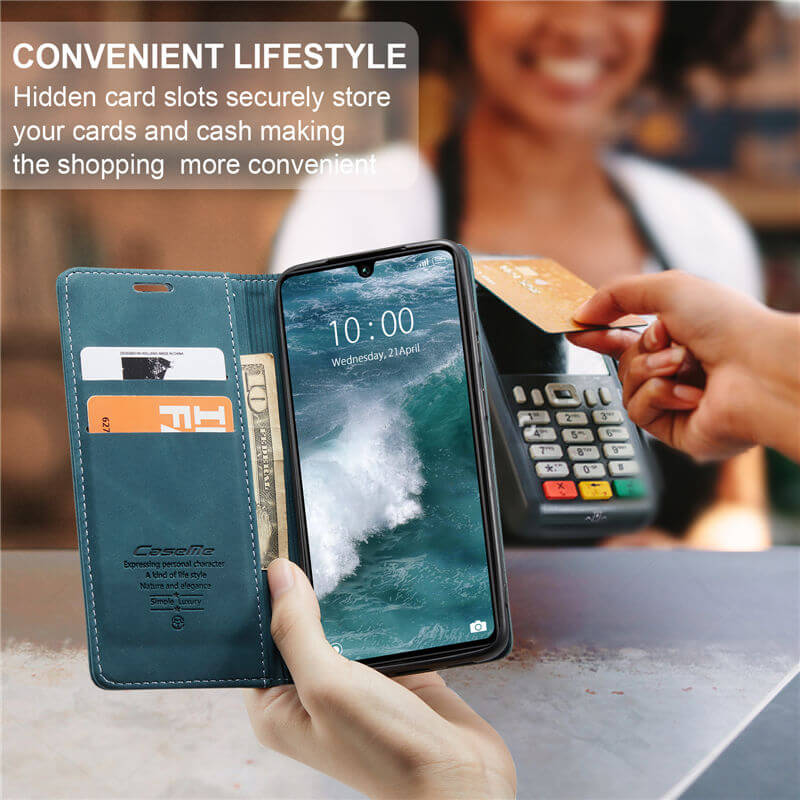 CaseMe Xiaomi Redmi 13C Wallet Suede Leather Case - Image 7