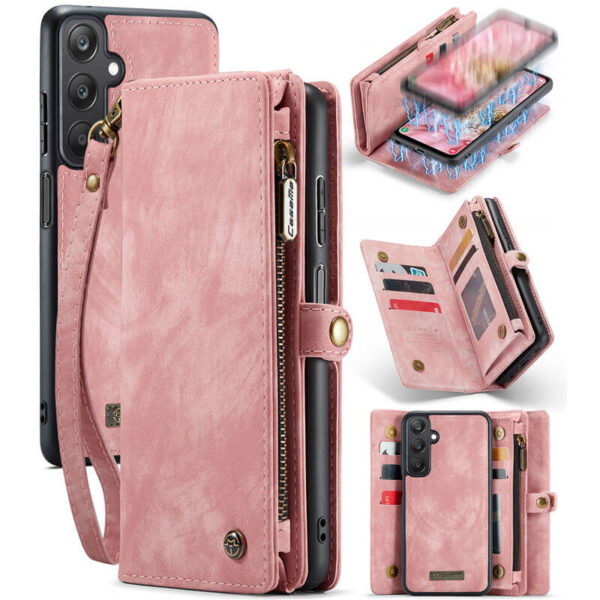 CaseMe Samsung Galaxy A25 Wallet Case with Wrist Strap