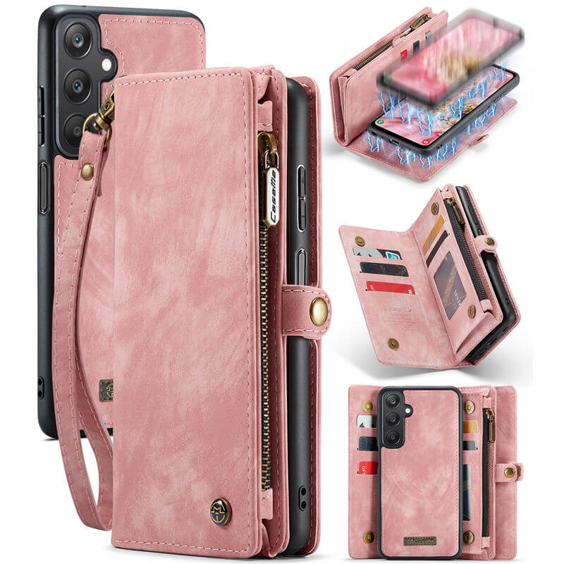 CaseMe Samsung Galaxy A25 Wallet Case with Wrist Strap