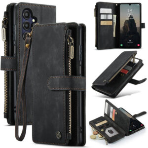 CaseMe Samsung Galaxy A25 Wallet kickstand Case with Wrist Strap