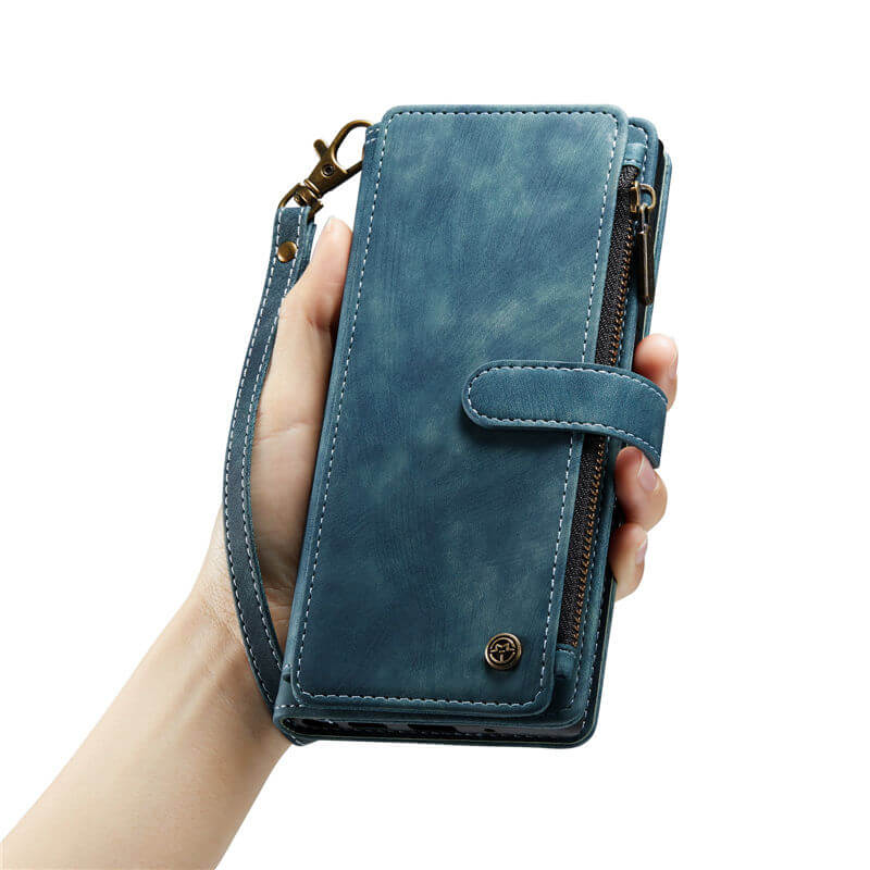 CaseMe Samsung Galaxy A25 Wallet kickstand Case with Wrist Strap - Image 11