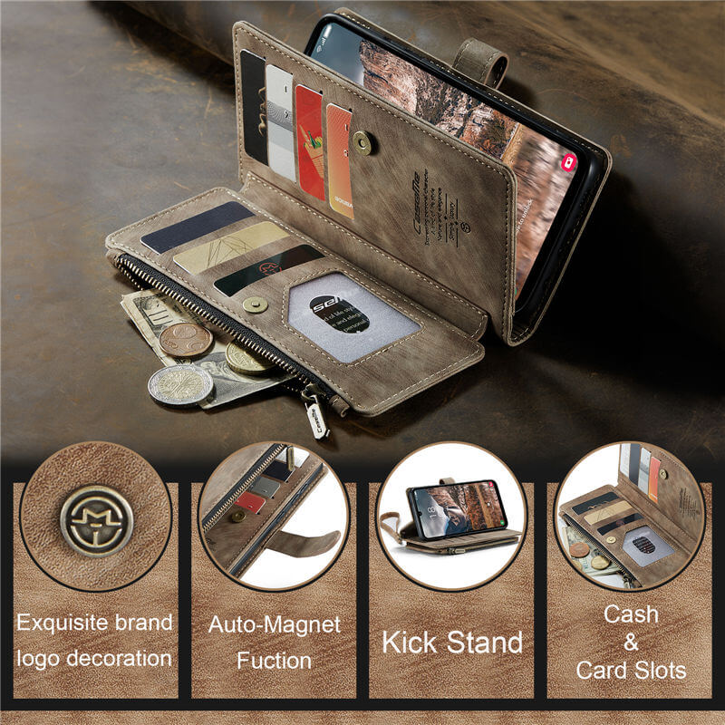 CaseMe Samsung Galaxy A25 Wallet kickstand Case with Wrist Strap - Image 8