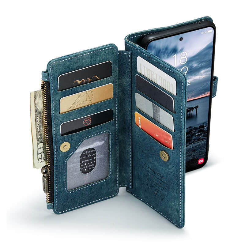 CaseMe Samsung Galaxy A35 Wallet kickstand Case with Wrist Strap - Image 10