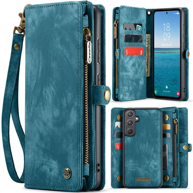CaseMe Samsung Galaxy A55 Wallet Case with Wrist Strap - Image 12