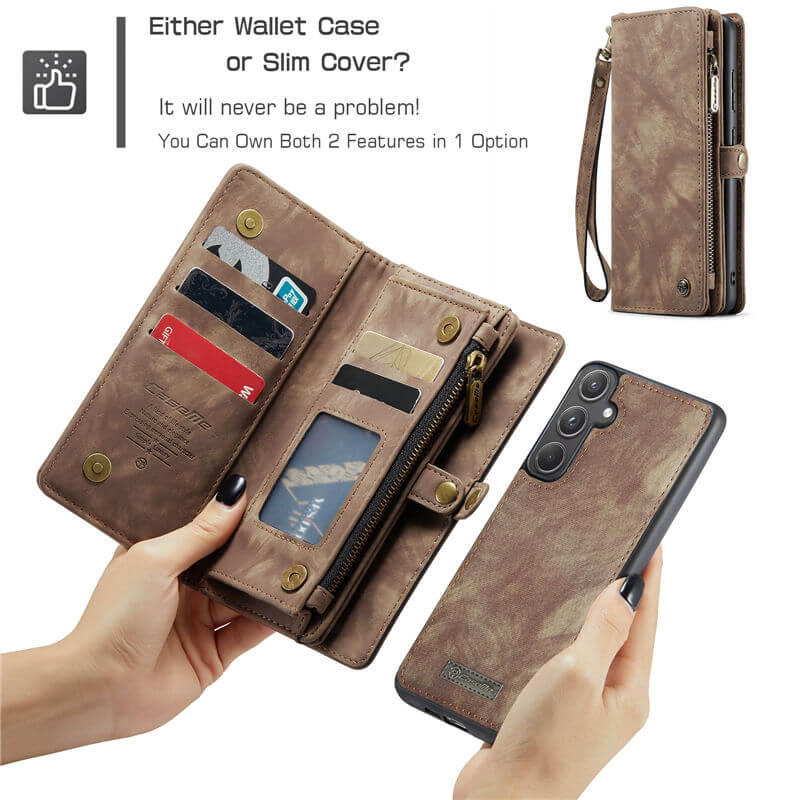 CaseMe Samsung Galaxy A55 Wallet Case with Wrist Strap - Image 8