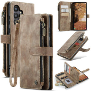 CaseMe Samsung Galaxy A55 Wallet kickstand Case with Wrist Strap