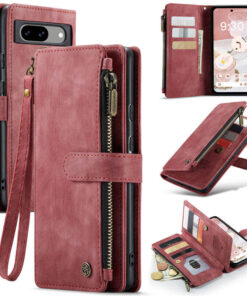 CaseMe Google Pixel 8A Wallet kickstand Case with Wrist Strap