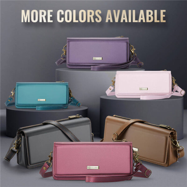 Alternative view of CaseMe 4.0-7.5 inch Phone Bag RFID Blocking Wallet Crossbody Bag Storage Pouch Shoulder Bag Purse