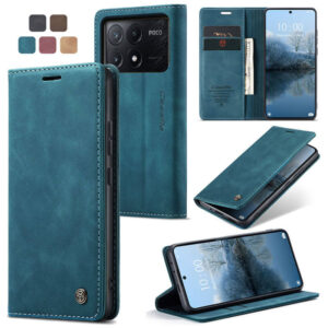 CaseMe Xiaomi Poco X6 Pro Wallet Suede Leather Case