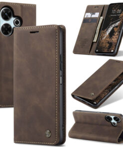 CaseMe Xiaomi Redmi 13 Wallet Suede Leather Case