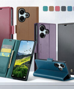 Alternative view of CaseMe Xiaomi Redmi 13 Wallet RFID Blocking Magnetic Buckle Case