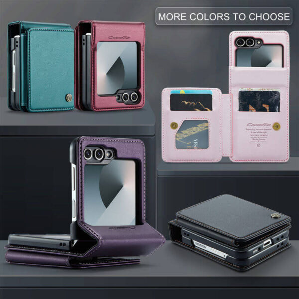 Alternative view of CaseMe Samsung Galaxy Z Flip6 RFID Blocking Card Holder Case