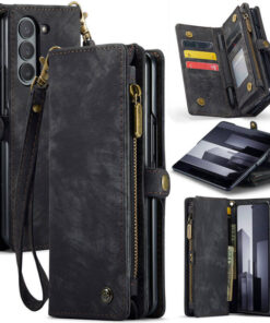 CaseMe Samsung Galaxy Z Fold6 Wallet Case with Wrist Strap