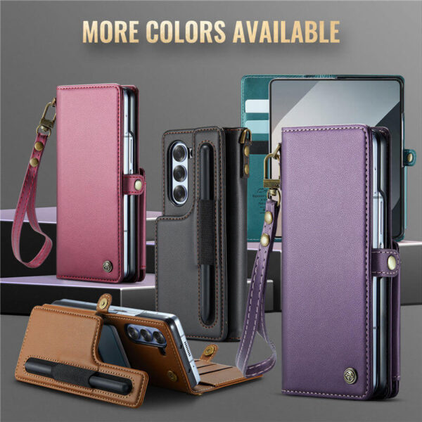 Alternative view of CaseMe Samsung Galaxy Z Fold6 Wallet RFID Blocking Case