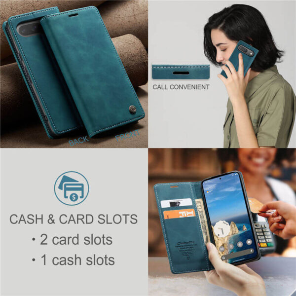 CaseMe Google Pixel 10/Pixel 10 Pro Wallet Suede Leather Case - Image 7