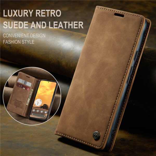CaseMe Google Pixel 10/Pixel 10 Pro Wallet Suede Leather Case - Image 3