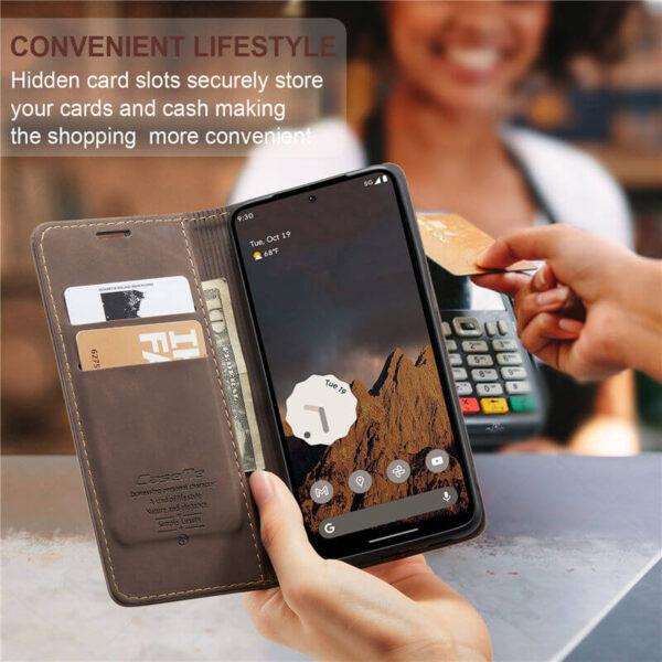 CaseMe Google Pixel 10/Pixel 10 Pro Wallet Suede Leather Case - Image 9