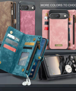 Alternative view of CaseMe Google Pixel 9/Pixel 9 Pro Wallet Case with Wrist Strap