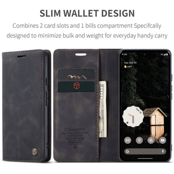 CaseMe Google Pixel 10 Pro XL Wallet Suede Leather Case - Image 4