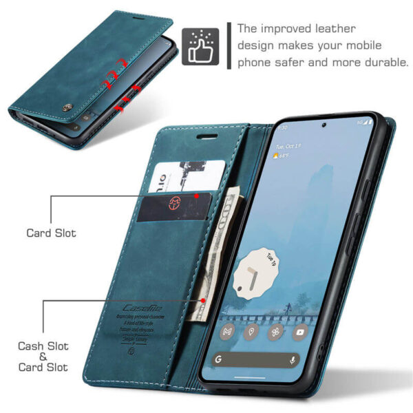 CaseMe Google Pixel 10 Pro XL Wallet Suede Leather Case - Image 5