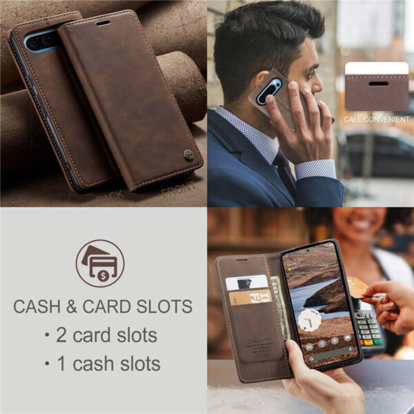 CaseMe Google Pixel 10 Pro XL Wallet Suede Leather Case - Image 7