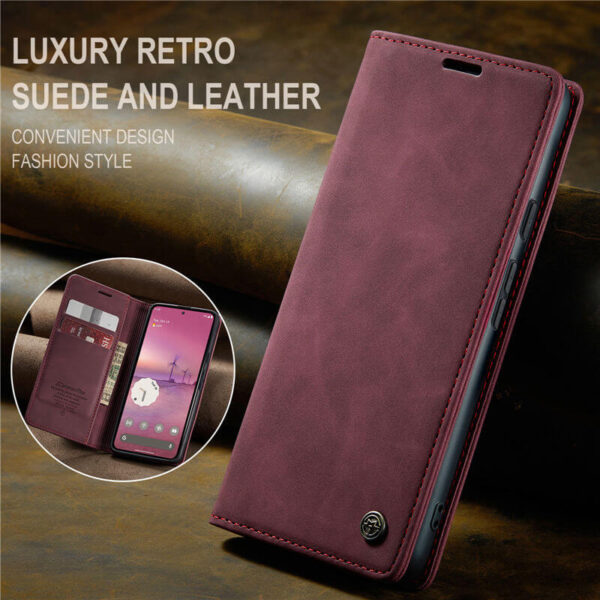 CaseMe Google Pixel 10 Pro XL Wallet Suede Leather Case - Image 3