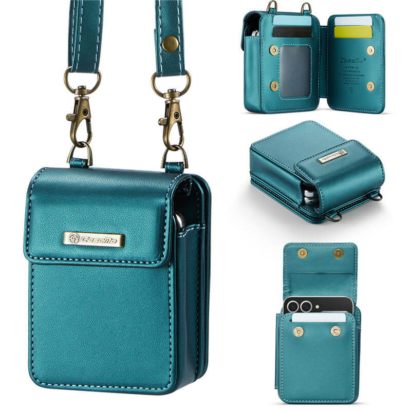 CaseMe Samsung Galaxy Z Flip6 Crossbody Bag Wallet RFID Blocking Case