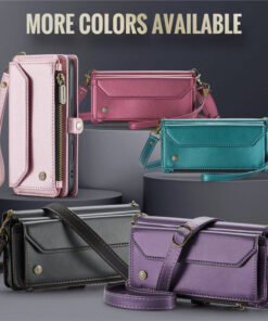 Alternative view of CaseMe iPhone 16 RFID Wallet Crossbody Case with Wireless Charging