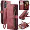 CaseMe For Samsung Galaxy S24 FE Wallet Kickstand Case with Wrist Strap