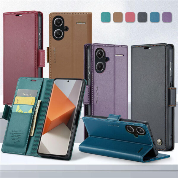 Alternative view of CaseMe Samsung Galaxy A06 Wallet RFID Blocking Magnetic Buckle Case
