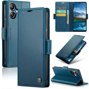 CaseMe Samsung Galaxy A06 Wallet RFID Blocking Magnetic Buckle Case