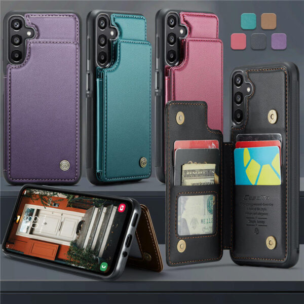 Alternative view of CaseMe Samsung Galaxy A16 5G RFID Blocking Card Holder Case