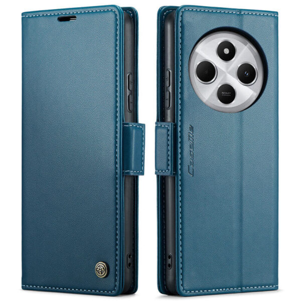 CaseMe Xiaomi Redmi 14C Wallet RFID Blocking Magnetic Buckle Case - Image 12