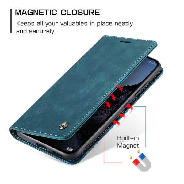 CaseMe Xiaomi Redmi Note 14 Pro 4G Wallet Suede Leather Case - Image 8