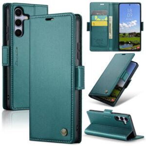 CaseMe Samsung Galaxy S25 Wallet RFID Blocking Magnetic Buckle Case