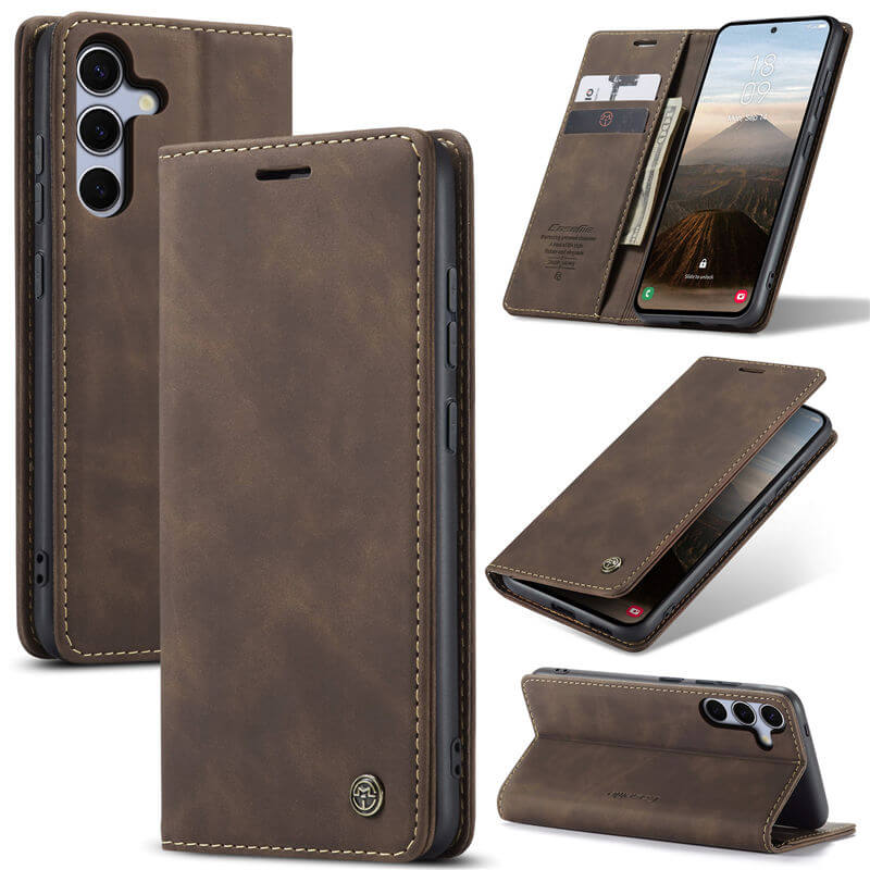 CaseMe Samsung Galaxy S25 FE Wallet Suede Leather Case