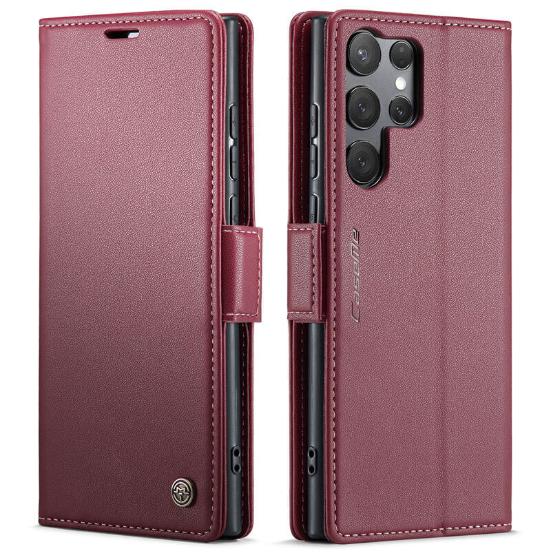 CaseMe Samsung Galaxy S25 Ultra Wallet RFID Blocking Magnetic Buckle Case - Image 12