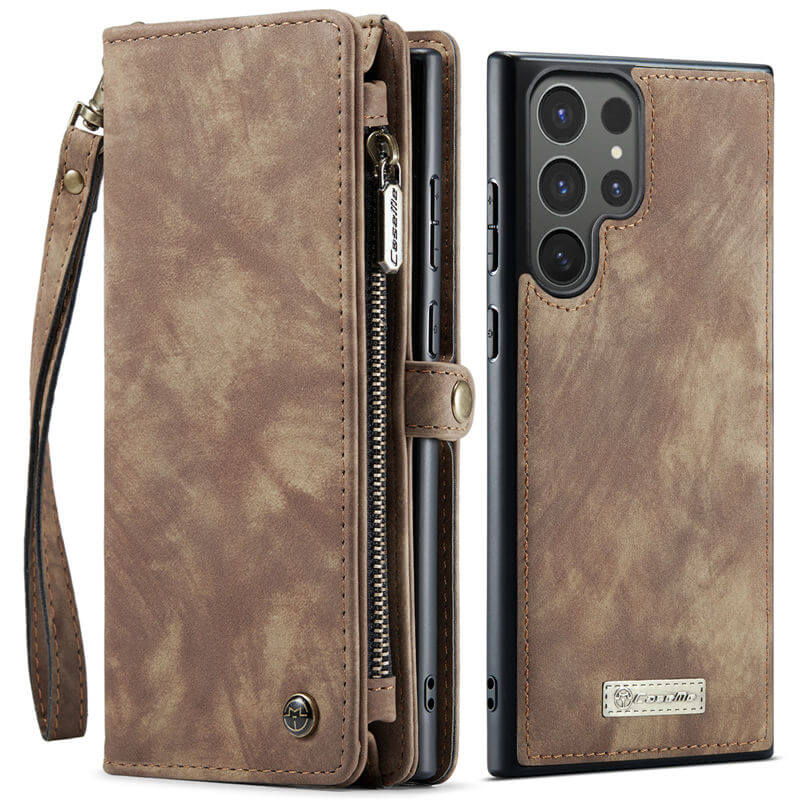 CaseMe Samsung Galaxy S25 Ultra Wallet Case with Wrist Strap